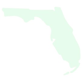 hBARSCI Florida State Vinyl Decal - 11 Inches - for Walls, Windows, Doors, Vehicles - Outdoor-Grade 6mil Thick Vinyl - Glow in The Dark