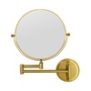 GURUN 8" Wall Mounted Makeup Mirror with 10X Magnification,Two-Sided Swivel