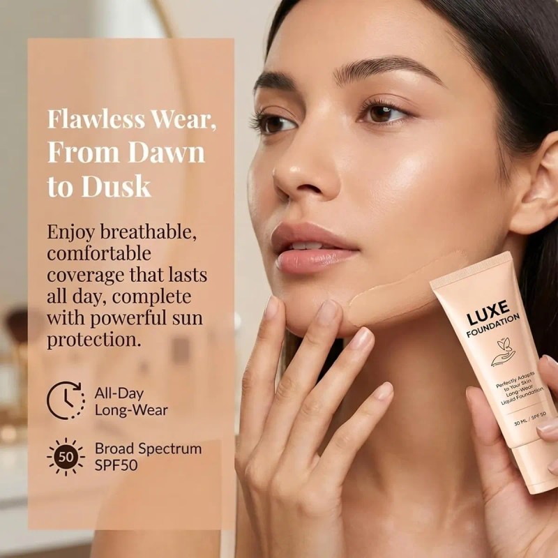 Luxe Smart Shade-adapting Long-wear Liquid Foundation