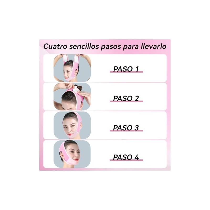 Faja Papada Facial Lifting,Adecuado Para Papada Con Función De Vendaje