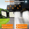 MIHANI Solar Lights Outdoor, Quick Charge Solar Motion Deck Lights