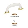 sourcing map Luggage Handles, 155mm/6.1inch PU Leather Pull Handle Suitcase
