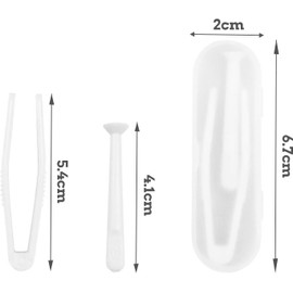 Yeesabella 6 PCS Contact Lens Applicator Contact Lens Tweezers and Remover Tools Contact Lens Contact Lens Suction Stick Handler with Storage Case White