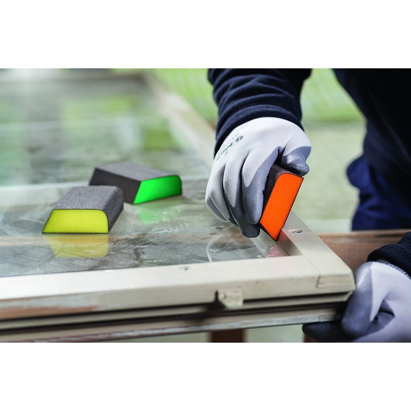 Bosch Professional 3-piece Sanding Sponge S470 Best for Profile Set