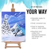 U.S. Art Supply 38" High Wooden H-Frame Studio Tabletop Easel