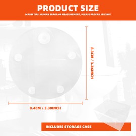 6 Pack Replacement for Vormax Toilet Tank Silicone Flapper Seal Gasket 3'' Compatible with American Standard 7381424-100.0070A