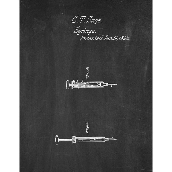 Cure of Hernia by Means of Injections - Syringe Patent