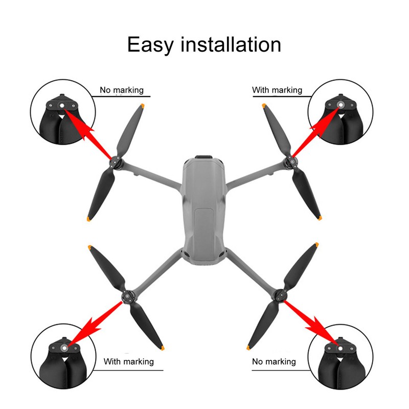4pcs Propeller for Mavic Air3 Drone 8747F Quick Release Folding