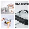 FLORPERRY Transparent Makeup Pouch, Double Layer, Cosmetic Storage Box, Makeup