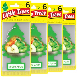 LITTLE TREES LITTLE TREES Air Fresheners Car Air Freshener. Hanging Tree Provides Long Lasting Scent for Auto or Home. Green Apple, 24 Air Fresheners