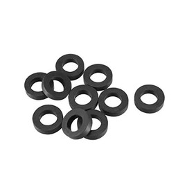 uxcell Rubber Flat Washers 12mm OD 7mm ID 3mm Thickness for Faucet Pipe Water Hose, Pack of 10
