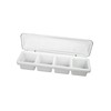 TrueCraftware- 4 Compartment Bar Caddie with Clear Cover 18" x