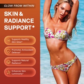 Tanning Drops To Drink, Tanning Drops to Drink for Face & Body - Natural Sunless Tanning Drops with Enhancing Your Natural Skin Tone, for All Skin Types