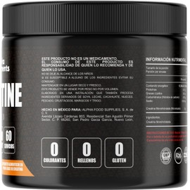 Creatina Monohidratada Micronizada en polvo sin sabor 300G Alta Pureza 60 servicios.