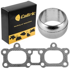 Caltric Exhaust Head Pipe Manifold Gasket for Polaris Ranger XP 1000 17-21 Except Diesel