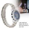 Fashion Waterproof Men Round Dial Hollow Automatic Wristwatch Mechanical Watch(Blue