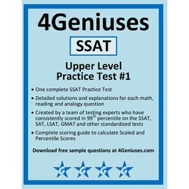 4Geniuses SSAT Upper Level Practice Test #1