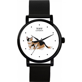 Toff London Munchkin Women's Cat Watch 38 mm Case 3 ATM Waterproof Quartz Movement Luxury Fashionable, TLWS-81959