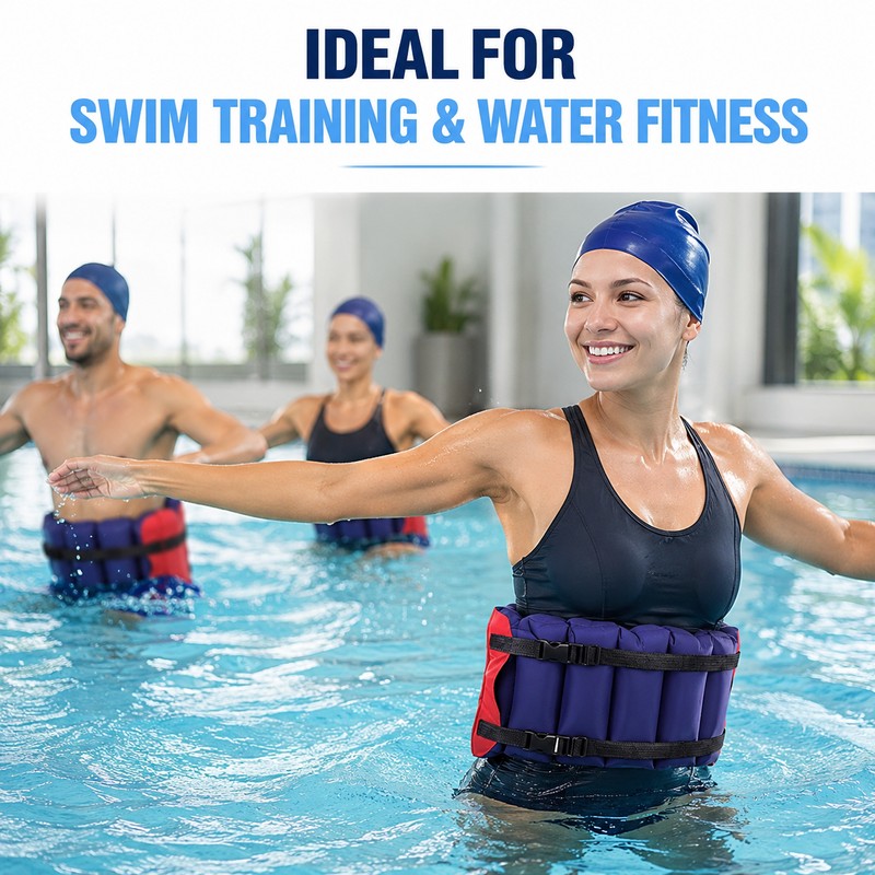 Inflatable Swim Belt for Adult Pool Training – Adjustable Waist