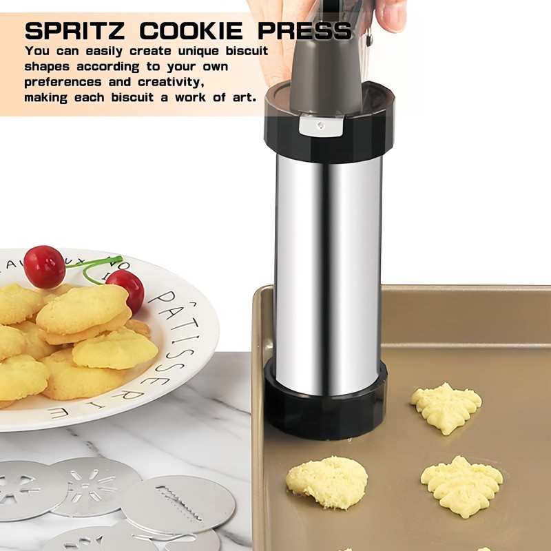 Cookie Press, Cookie Press Gun for Baking, Spritz Cookie Press,