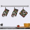 Schnauzer Print Baking Mitts, Oven Mitts and Pot Holders 3-Piece