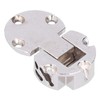 Gigicial 90 Degree Clamshell Hinge, Hidden Bracket, Chain zinc Alloy
