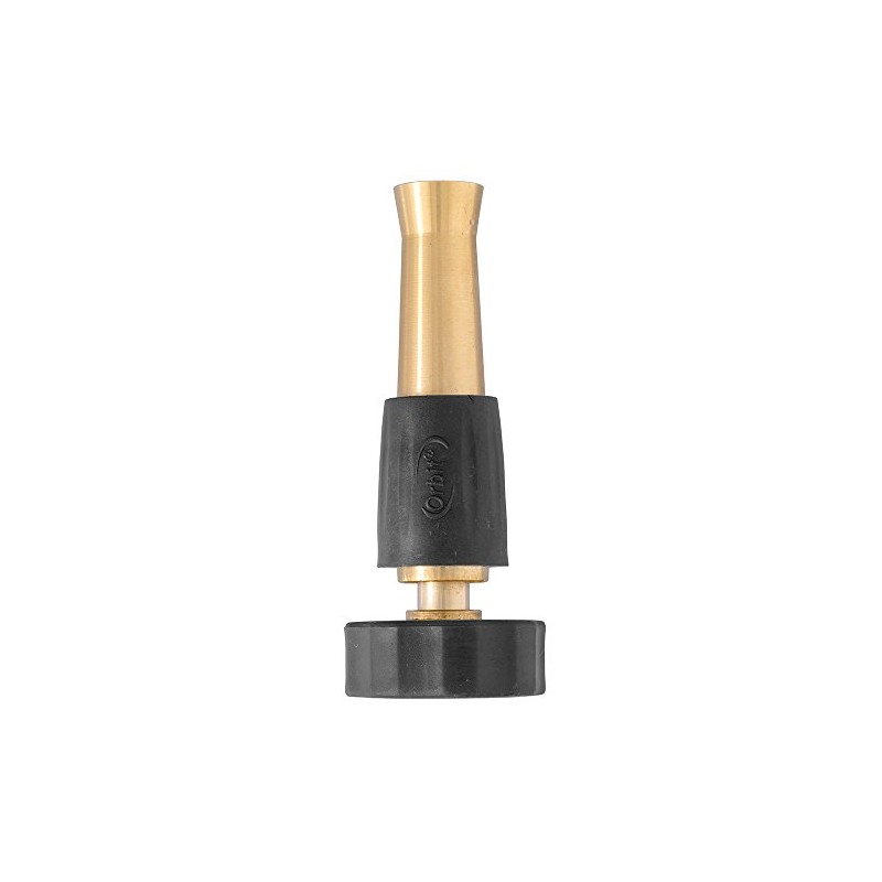 Orbit 4-Inch Brass Adjustable Hose Spray Nozzle 58044
