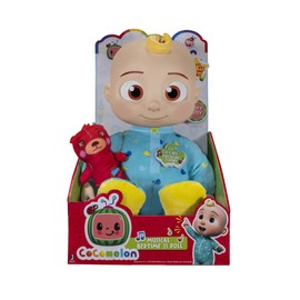 BANDAI WT80114AZ Cocomelon Musical Bedtime JJ Doll Preschool Learning, Multicolour