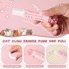 Kopinma 4 Pcs Cute Cat Pencil Sharpener and Cat Shaped