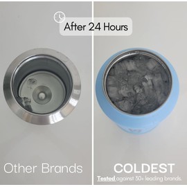 Coldest 40 oz Tumbler with Handle and Straw, 100% Spill Proof Tumbler with Straw (3 Lids), Stainless Steel Insulated Leakproof Tumblers for Women Men, Cup Holder Friendly, 46 oz (Forever Pink Glitter)