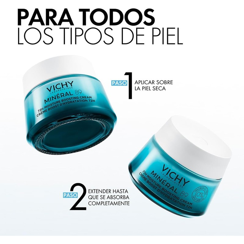 Vichy Minéral 89 Crema Hidratante Facial para Todo Tipo de