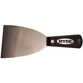 HYDE, Size, No Color 02350 Black & Silver 3 in. W Carbon Steel Chiseled-Edge Paint Scraper
