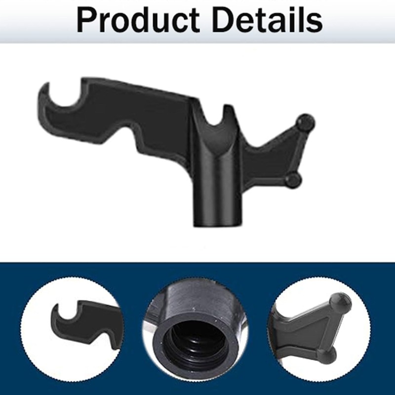 YQkangzhu 3/4" Inner Diameter Extension Pole Hook Heads, Multi-Purpose Plastic