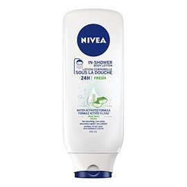 NIVEA 24H Fresh Aloe In-Shower Body Lotion for Normal to Dry SKin, 400 mL