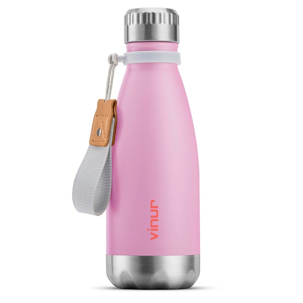 VINUR Kids Water Bottle-12 oz Stainless Steel Double Wall Vacuum