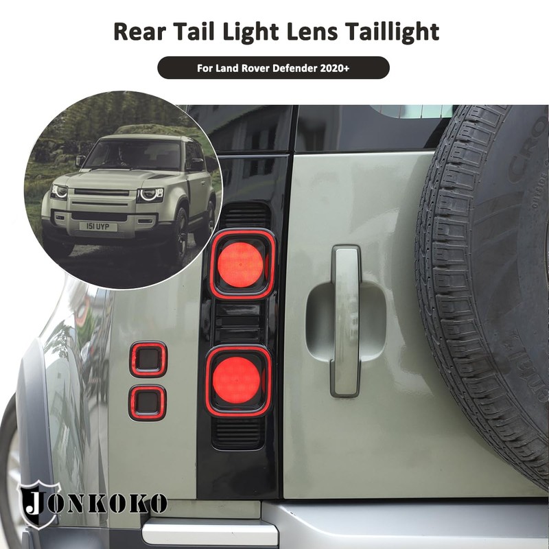 YIWANG ABS Black Car Exterior Taillight Protection Cover Accessories for