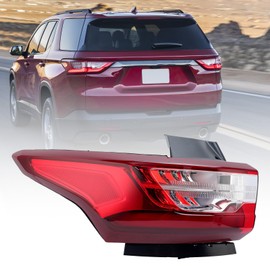 Clidr LED Outer Tail Light Compatible with 2018 2019 2020 Chevy Traverse 84618033 GM2804130 Driver Side (Left)