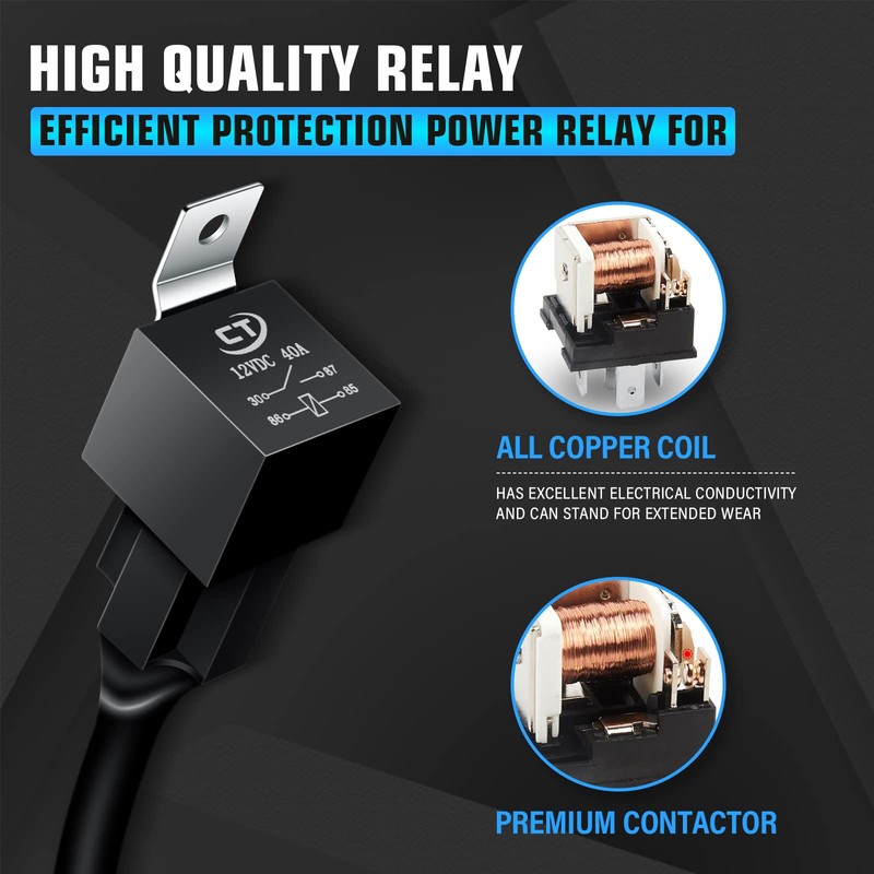 Willpower Universal LED Light Bar Wiring Harness Kit 12V On/Off