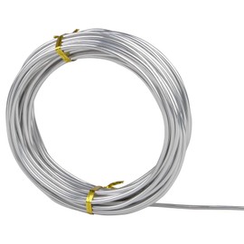 tallkeey 9 Gauge 3 mm Aluminum Craft Wire, Bendable Metal Wire for Sculpting, Bicycle Modelling, Floral Making, Jewellery Making, Wire Weaving and Wrapping