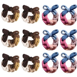 Hair Bobbles Girls Set, 12 Pieces Hair Bobbles for Women and Girls, Hair Bobbles for Women, Ponytail Holder for Thick Hair and Curly Hair