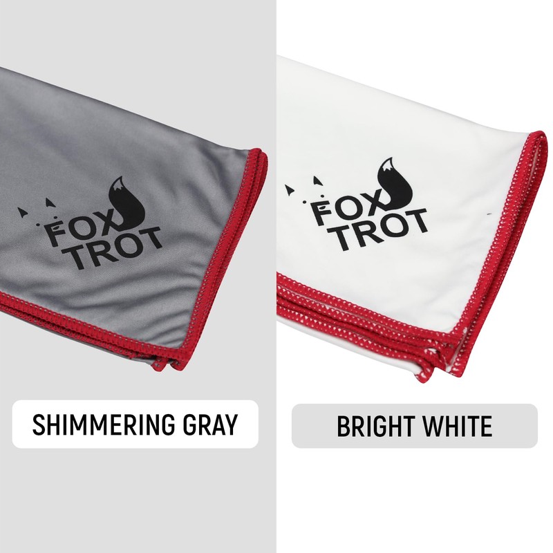 Fox Trot Large Microfiber Polishing Cloths (2 Pack White |