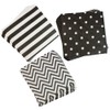 youmewell desechables negro servilletas de papel de fiesta 60 unidades, Negro
