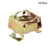 sourcing map M12 Cage Nuts for Server Rack Cabinet Carbon