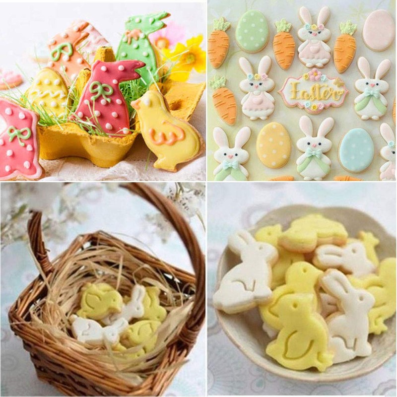 Easter cookie cutters, 8 pieces Easter cookie cutters, Easter cookie