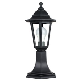 Traditional Black IP44 Outdoor Garden Lamp Post Lantern Light