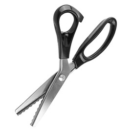 GOTOTOP Tijeras Dentadas, Tijeras Multiusos de Alta Resistencia, Costura de Acero Inoxidable para Confección de Tela de Cuero con una Longitud de 23 Cm (7mm)