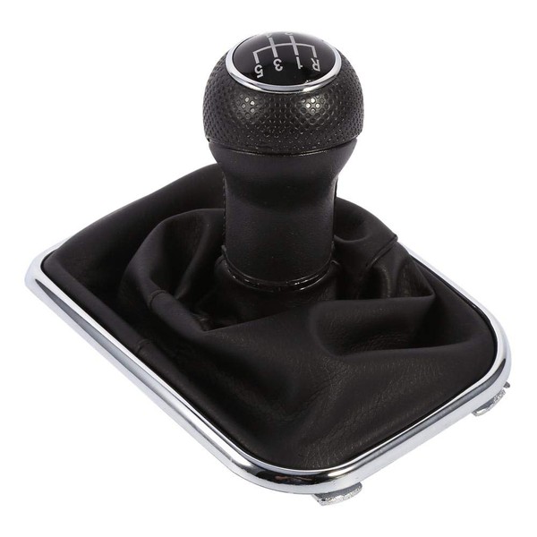 Akozon Gear Knob 5 Speed Gear Stick Gaiter Black Anti