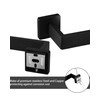 Hinmood Matte Black Bathroom Hardware Set, 5 Pieces Hardware Accessories