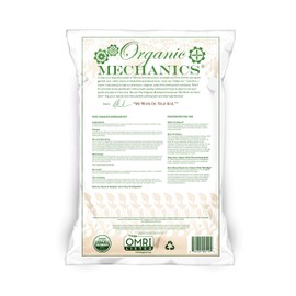 Organic Mechanics Premium Blend Potting Soil, 1 Cubic Foot - Moisture Retentive with Compost, Aged Pine Bark, Worm Castings, and Perlite for Containers, Transplanting & More - Peat-Free