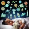 849 Piezas Estrellas Fluorescentes para Techo Pegatinas Luminosas Decorativas Decoraciones